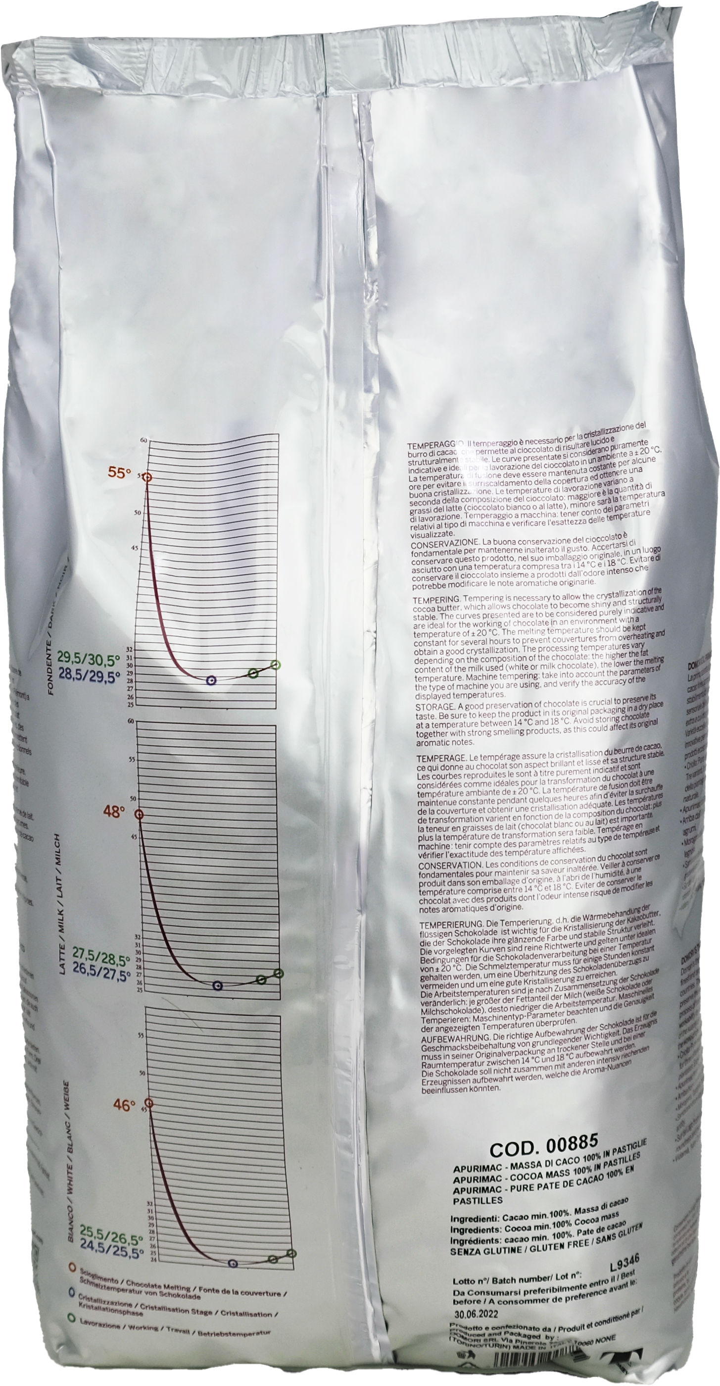 @ Kakaomasse 'Apurimac' 100% dunkel | zartbitter, Drops | Chips (2 x 5 kg) 