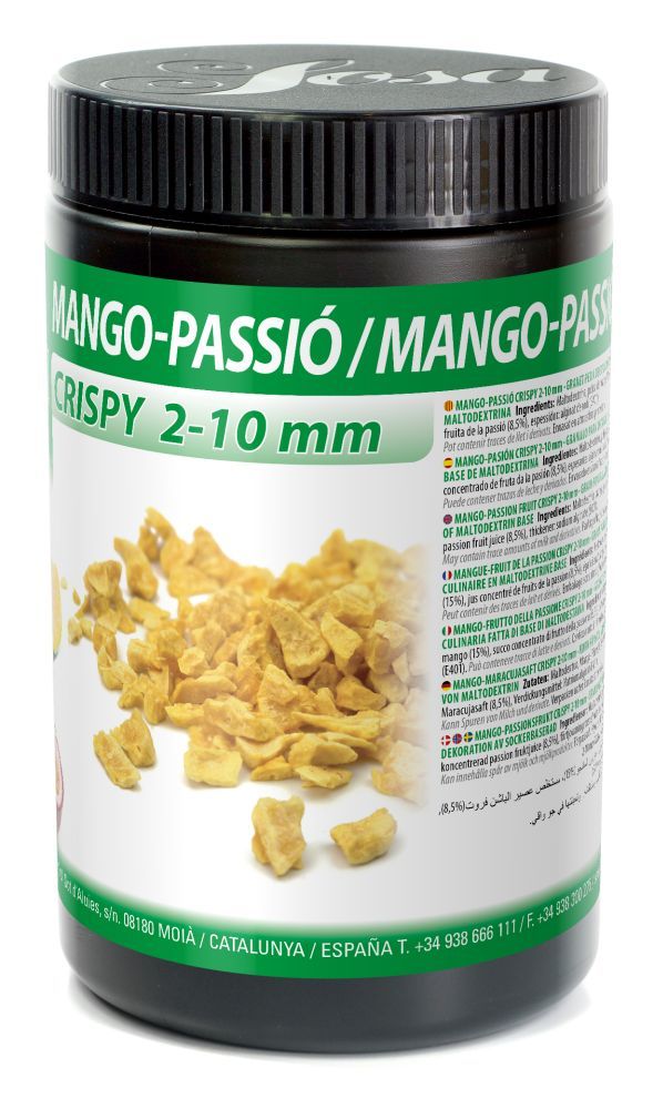 Mango-Passionsfrucht | -Maracuja Crispies | Fruchtstückchen 2-10mm (250g)