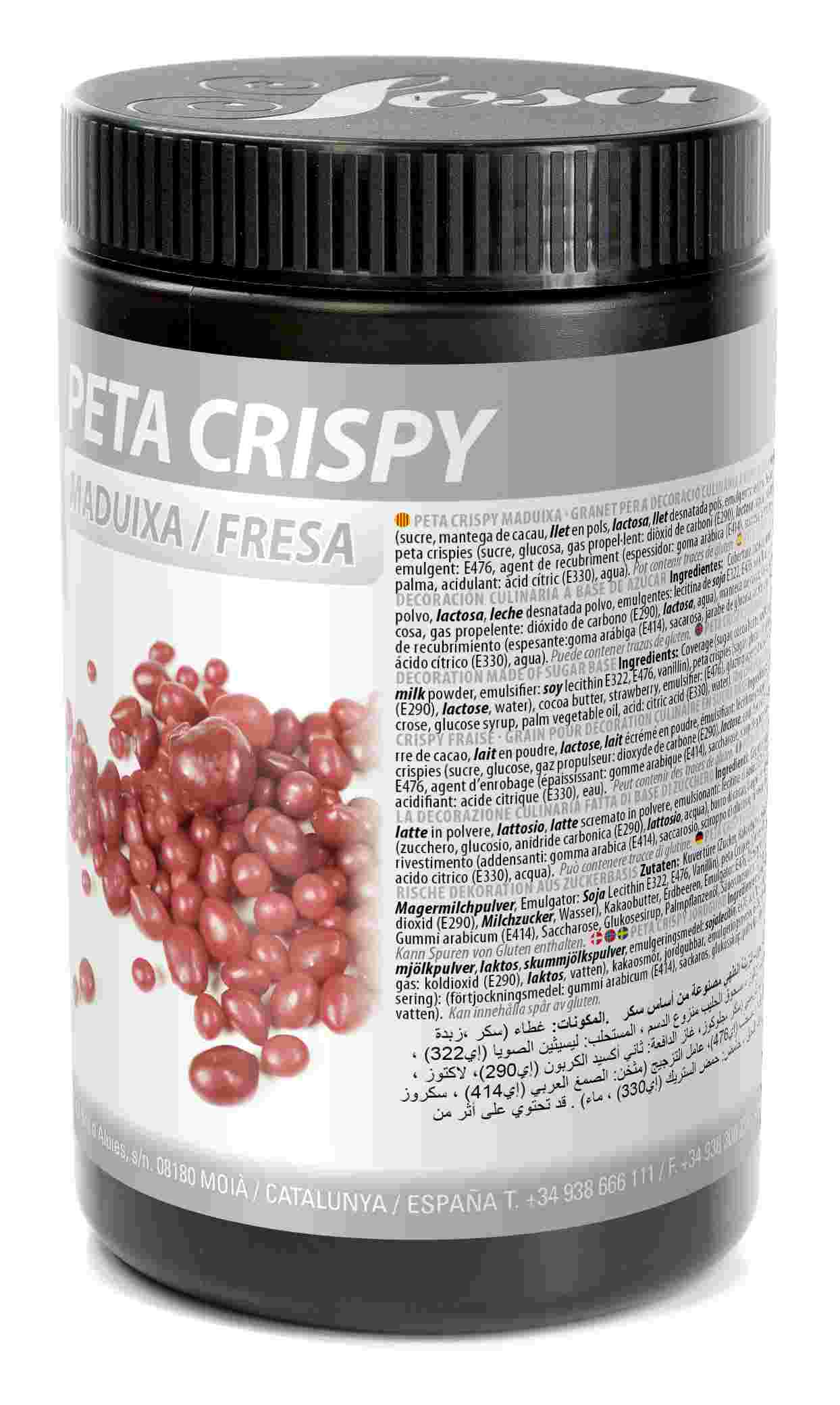 Knallbrause 'Peta Zeta' weiße Schokolade Erdbeere rot (900g)