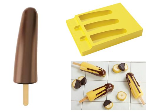 @ Silikon-Matte | -Form für 3 Eis am Stiel | Stieleis 'Ipanema' (20x15cm)