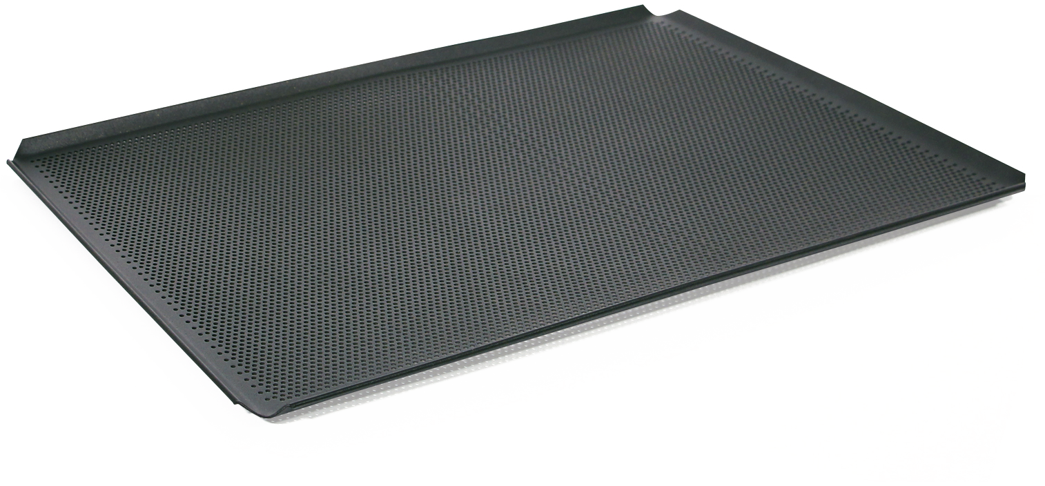 HIFFICIENCY® Lochbackblech GN 1/1, 4 Seiten gebördelt, 3mm Lochung