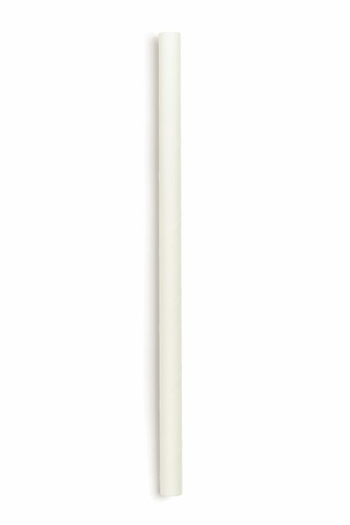 Trinkhalme aus Papier, nicht flexibel, weiß D10/ L200 mm 