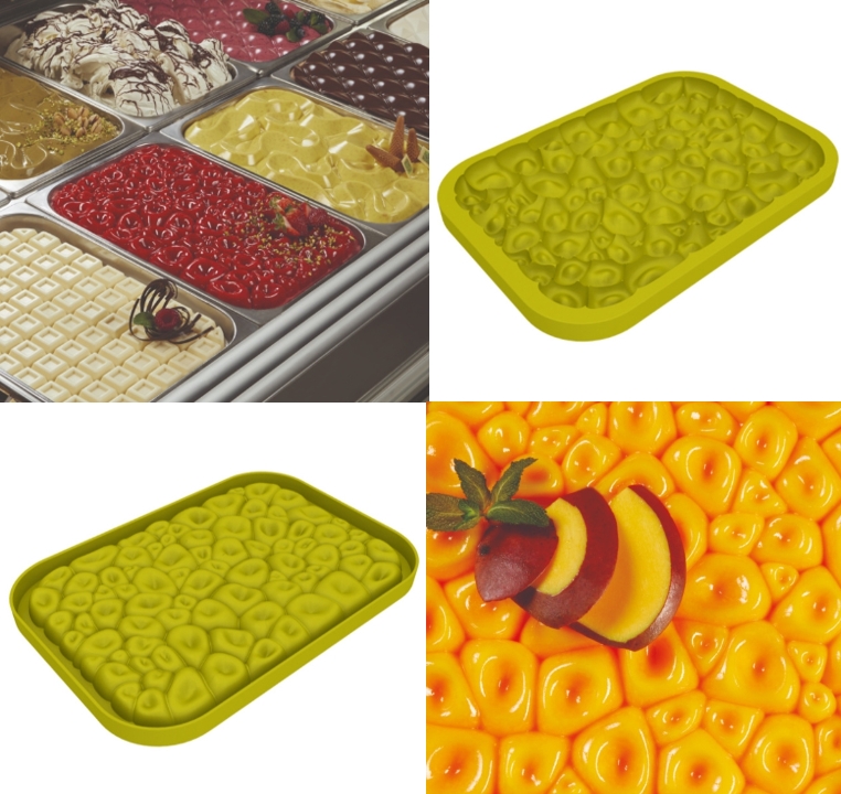 @ Silikon-Matte | -Form für Eis- & Creme 'Coral' (36,15x25,15x2,1cm)