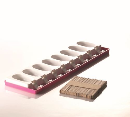 Silikon-Matte | -Form für 8 Eis am Stiel | Stieleis 'Mini-Magnum' 