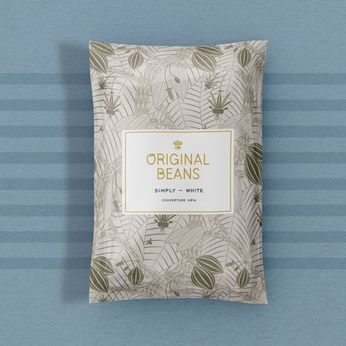 Couverture 'Simply White' 36% weiß, Drops | Chips