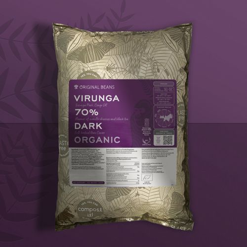 BIO Couverture 'Virunga' 70% dunkel | zartbitter, Drops | Chips