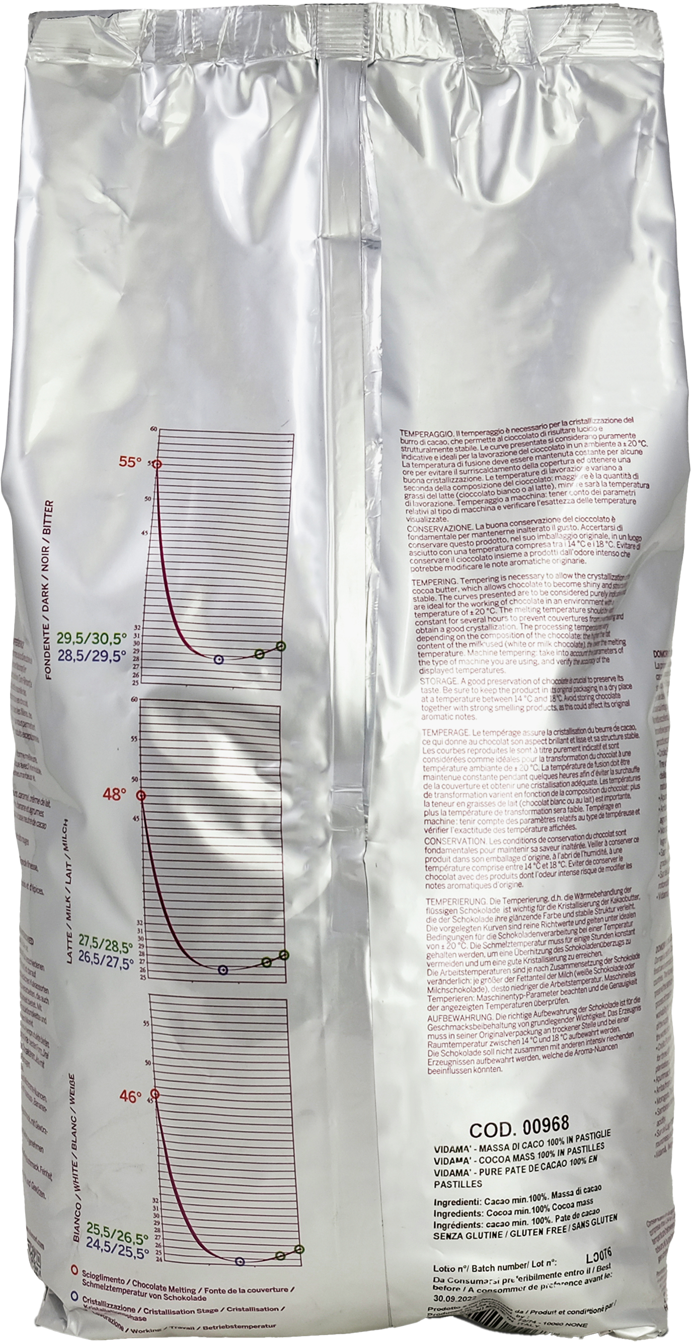 @ Kakaomasse Vidama 100% bitter, Drops 