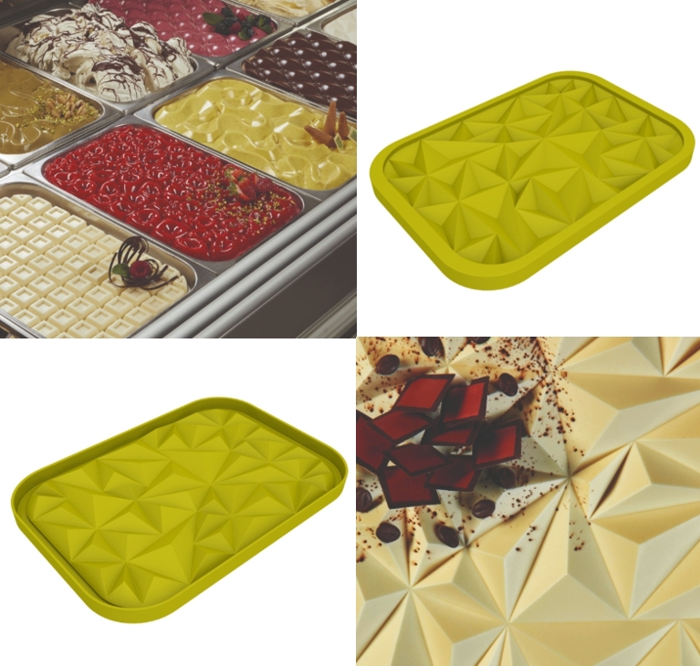 Silikon-Matte | -Form für Eis-& Creme 'Iceberg' (36,15x25,15x2,1cm)