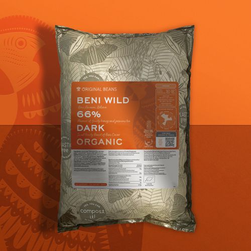 BIO Couverture 'Beni Wild' 66% dunkel | zartbitter, Drops | Chips