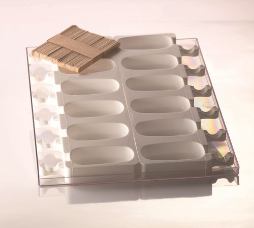 Kit Silikon-Matte|-Form Verband | Set für 12 Eis am Stiel | Stieleis 'Magnum' 